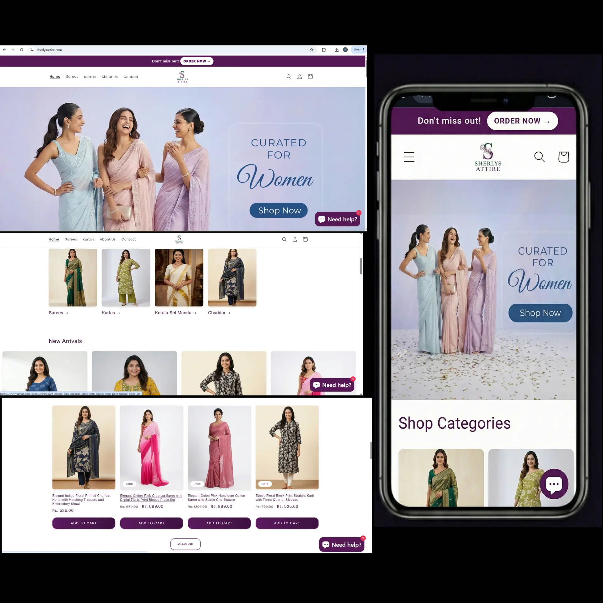 Sherlys Attire Website